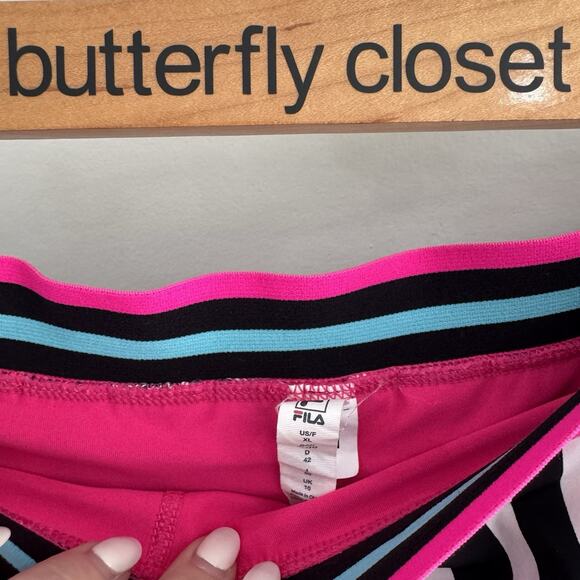 Women’s Athletic Bundle Of Zebra Print Skort & Blue Tank L/XL Set Gold Tennis KD - Picture 3 of 4